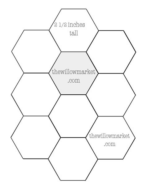 hexagon metallic fabric series|printable 1 inch hexie template.